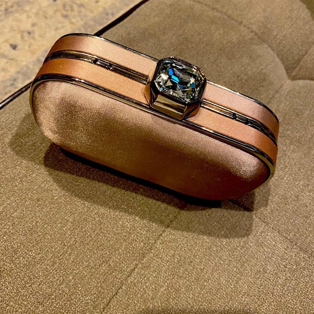 Beige clutch purse
